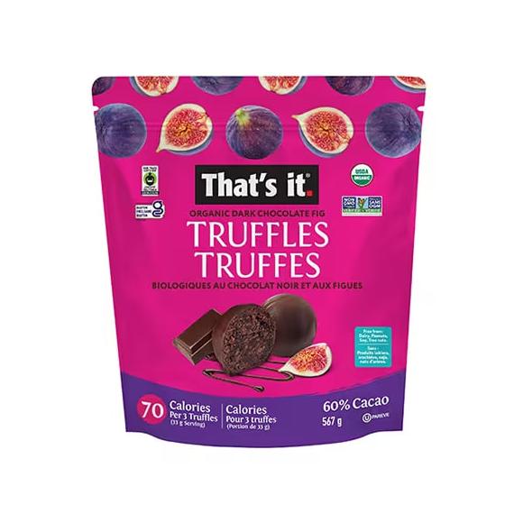 That's It organic dark chocolate fig truffles 567 g
