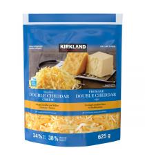 Kirkland Signature Shredded Double Cheddar Cheese 2 x 625 g