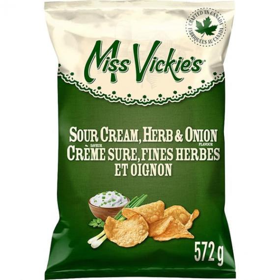 Miss Vickie's - Crème sure, herbes et oignons 572 g
