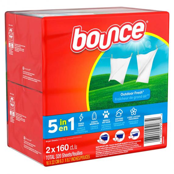 Bounce - Feuilles assouplissantes 320 Feuilles
