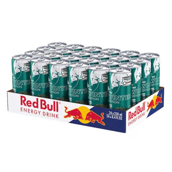 Red Bull - boisson energisante figue-pomme - Saveur Pomme 24 x 250 ml