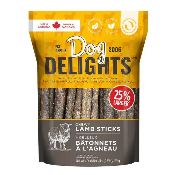 Dog Delights - bâtonnets d'agneau moelleux 1.25 kg (2.7 livres)