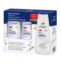 Dove Deep Moisture Body Wash, 3-pack of 710 ml