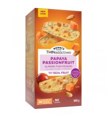 THINaddictives Papaya Passionfruit Almond Thin Cookies, 30 × 23 g