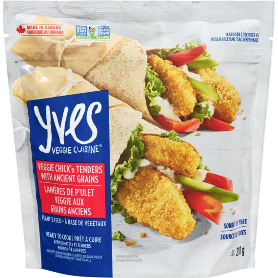 YVES - Ancient Grains Veggie Chick'N Tenders Filets de poulet simulés 280 g