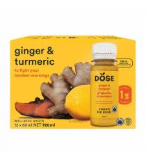 Dose - gingembre et du curcuma 12 x 60mL