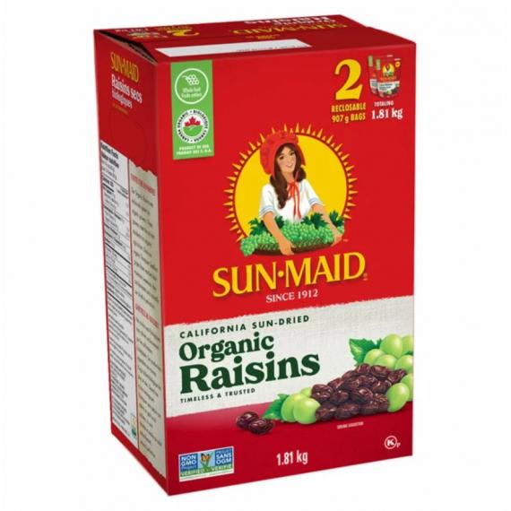 SUN.MAID Organic Raisins, 1814 g