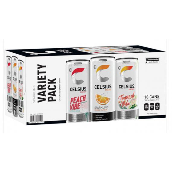 Celsius - Boisson énergisante variée 18 × 355 mL