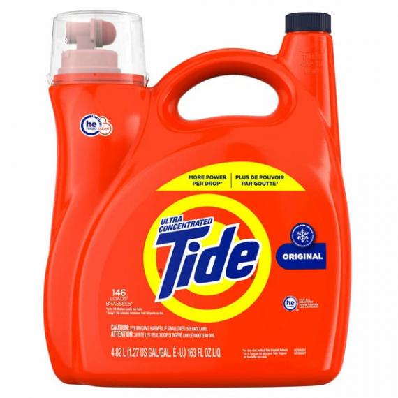 Tide Ultra Concentrated Liquid Laundry Detergent Original Scent 4.82 L jug Up to 146 loads