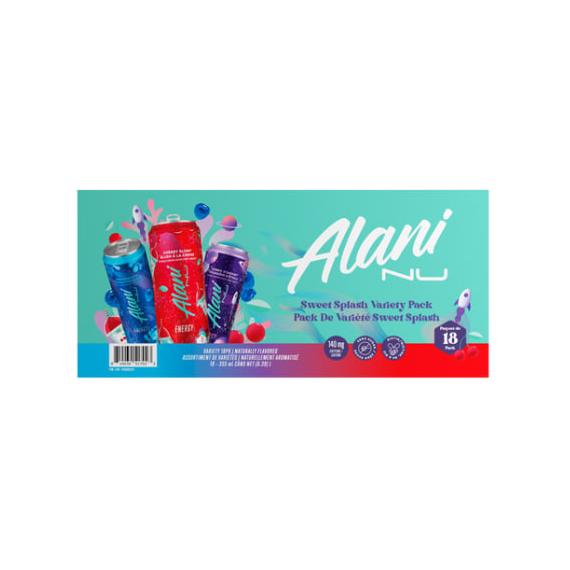 Alani Nu - Coffret de boissons énergisantes variées 18 x 355 ml