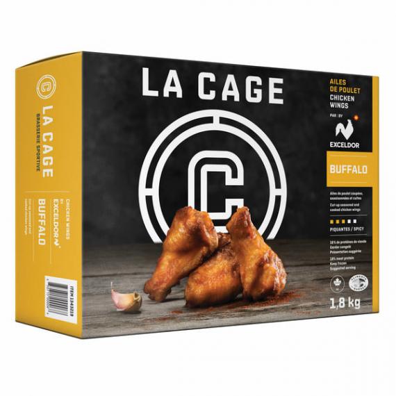 La Cage - Ailes de poulet Buffalo 1,8 kg