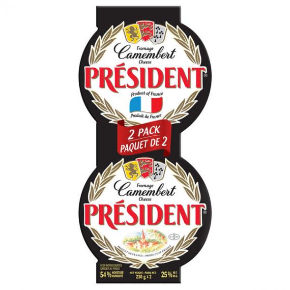 Président Camembert Cheese, Product of France 2 x 230 g