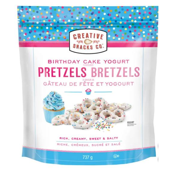 Creative Snacks Birthday Cake Yogurt Flavoured Pretzels, 737 g