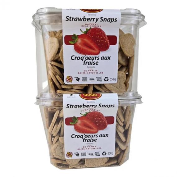 ShaSha Strawberry Snaps Cookies 2 x 550 g