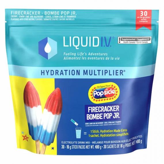 Liquid I.V. - Mélange multiplicateur d'hydratation Firecracker 30 x 16 g