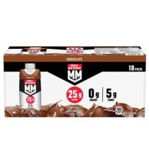 Muscle Milk Protein - Shake protéiné au chocolat, 18 x 330 ml