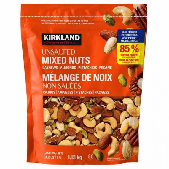 Kirkland Signature Unsalted Mixed Nuts 1.13 kg