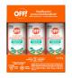 OFF! - Répulsif anti-insectes et anti-moustiques Family Care 3 x 170 g