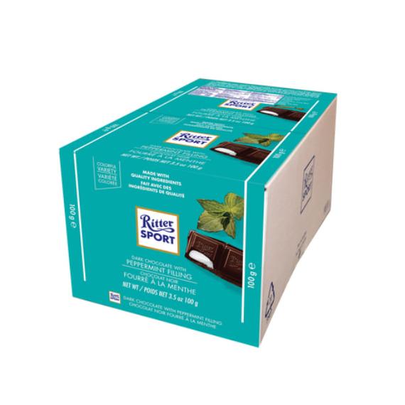 Ritter Sport - Tablettes de chocolat au lait avec noisettes entières ,100 g
