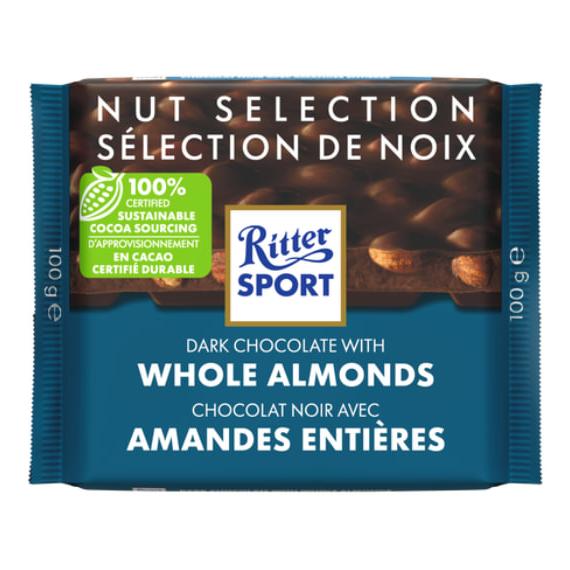Ritter Sport Whole Hazelnut Chocolate Squares, 100 g