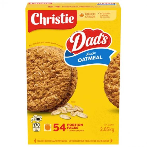 Les papas Classique des Biscuits à l'Avoine, 54 x 38 g