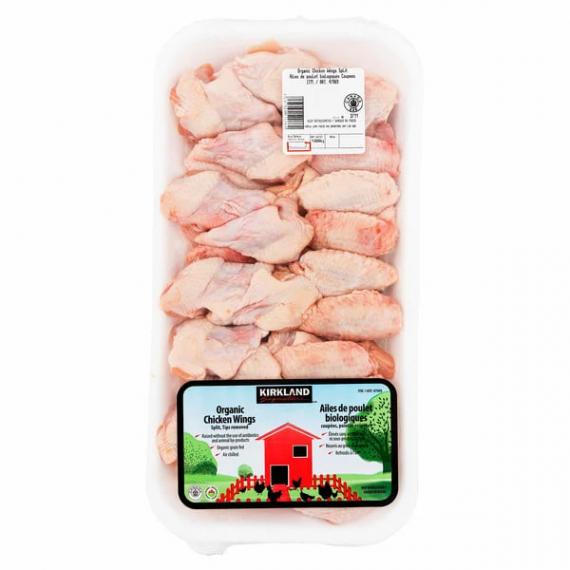 Kirkland Signature Organic Split Chicken Wings - 2 kg (+/- 50 g)