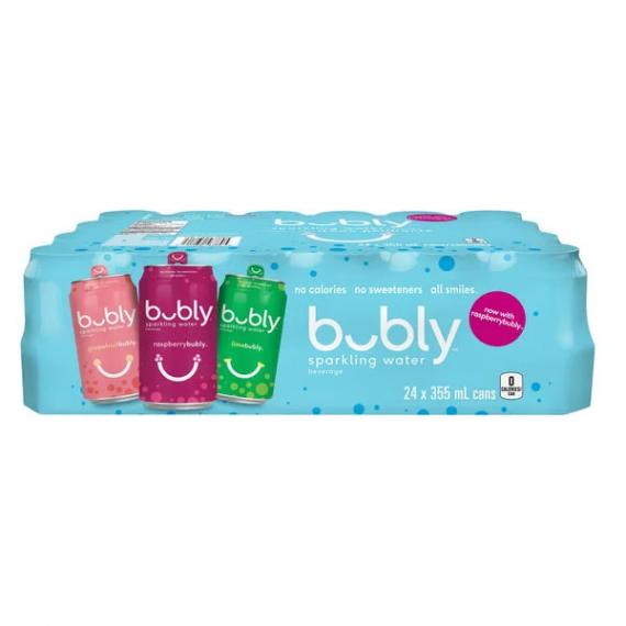 Bubly Sparkling Water Beverage, 24 × 355 mL