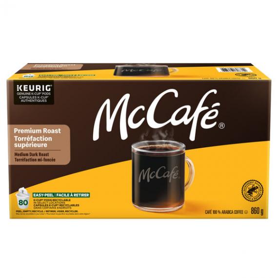 McCafé Premium Roast Medium Coffee K-Cup Pods Pack of 80