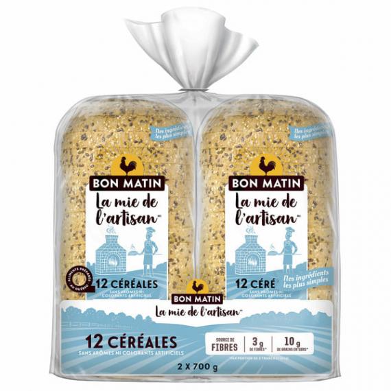 Bon Matin ECSL 14 VPS 12 Grain Bread 2 x 700 g