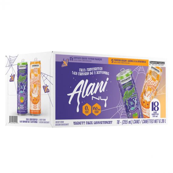 Alani - Boisson énergisante Nu Fall Favorites, 18 x 355 ml