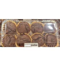 Muffins double chocolat-babeurre 890 g , 8 unités