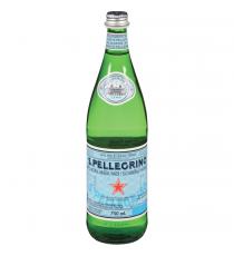 SAN PELLEGRINO Carbonated Natural Mineral Water 12 x 750 ml - glass bottle