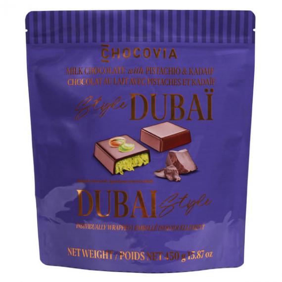 Chocovia - Chocolat au lait façon Dubaï aux pistaches et au kadaif 450 g