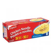 Lipton - Soupe au poulet et nouilles en sachets, 24 sachets de 84 g