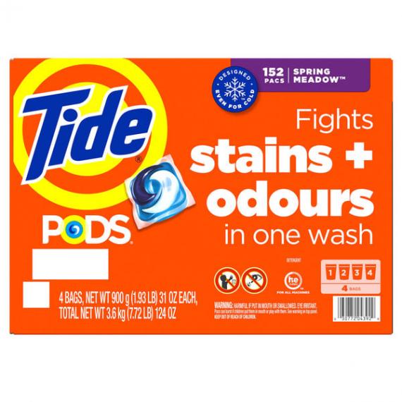 Tide Pods - Capsules de détergent à lessive liquide Free & Gentle 152 unités, 8 lb