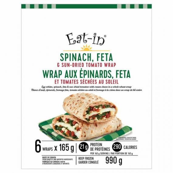 Wrap épinards et blancs d'œufs 6 x 165 g