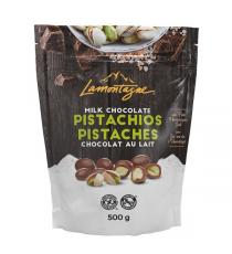 Lamontagne Milk Chocolate Pistachios with Pink Himalayan Salt, 500 g