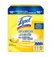 Lysol - Nettoyant multi-usages avancé au parfum de citron, 3 x 946 ml