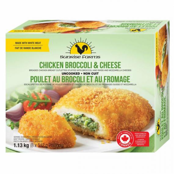 Sunrise Farms - Poulet, brocoli et fromage, 8 x 142 g - 1.13 kg Sunrise Farms - Poulet, brocoli et fromage, 8 x 142 g - 1.13 kg