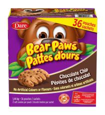 Dare - Boite de 36 biscuits moelleux à la mélasse Pattes d’ours 36 × 40 g