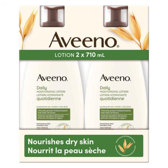 Aveeno Daily Moisturizing Lotion 600 mL, 2-pack