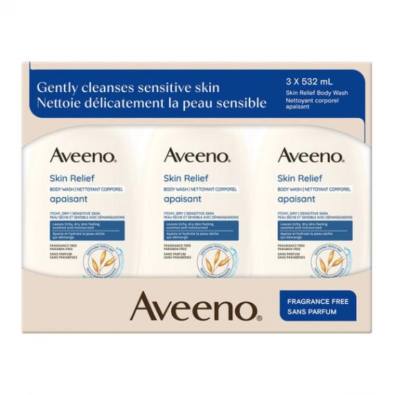 Aveeno - Gel douche apaisant sans parfum