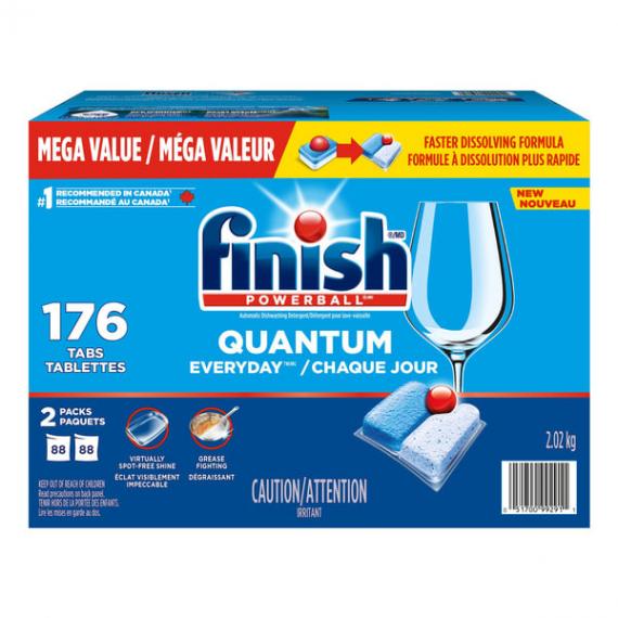 Finish - Quantum Détergent pour lave-vaisselle (176 pastilles)