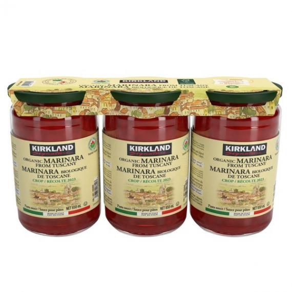 Kirkland Signature Organic Tuscan Marinara 3 × 650 mL (3 x 24 oz)