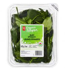 PC Organics Baby Spinach 142 g