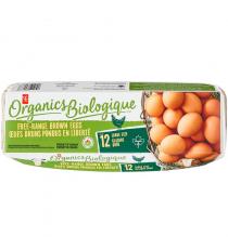 PC Organics Free Range Large Brown Eggs 12 ea