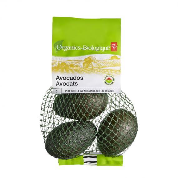 PC Organics Avocados Bag 3 ea