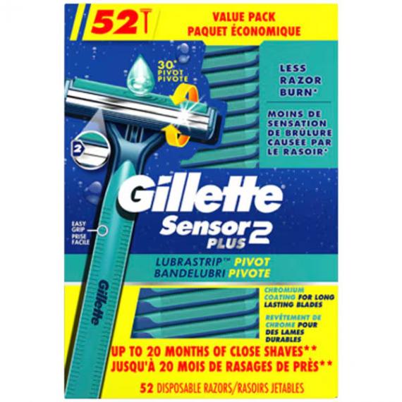 Gillette Sensor 2 Plus disposable razors 52 razors