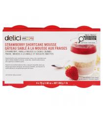 delici strawberry shortcake mousse 6 x 76 g