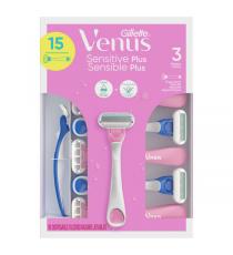 Rasoirs jetables Gillette Venus Sensitive pour femmes, boîte de 15